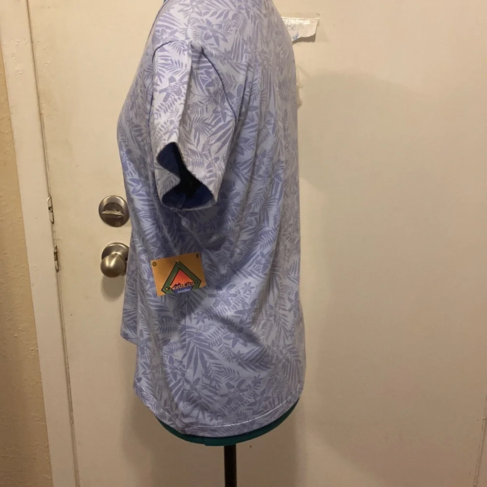 NorthCrest Floral T-Shirt L(14-16) short sleeve - Picture 3 of 7